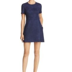 French Connection Navy Blue Short Sleeve Mini Dress